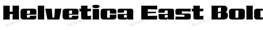 Helvetica East Bold字体转换